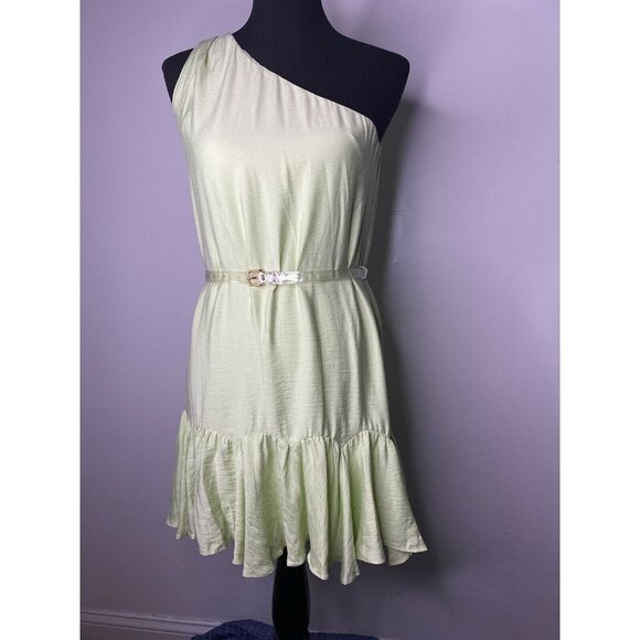 NWT BCBGeneration‎ Womens 6 Melon One Shoulder Ruff - Picture 2 of 8